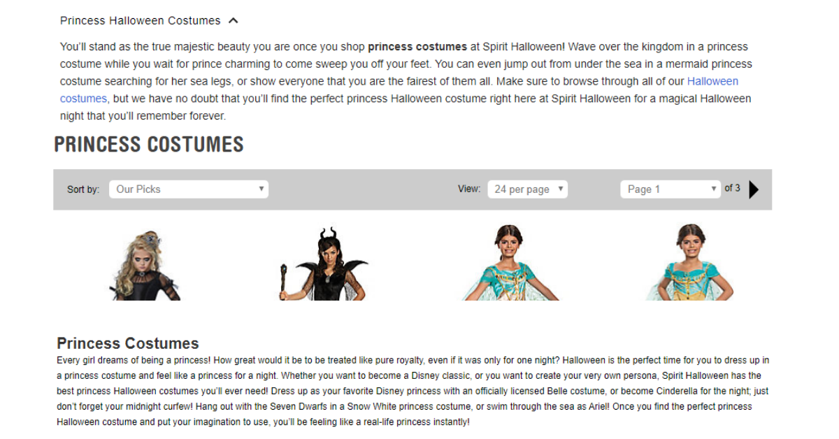 SPIRIT HALLOWEEN — SEO Copy