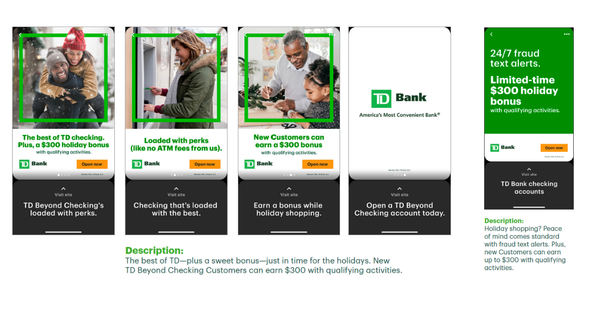 TD BANK — Social Media Copy