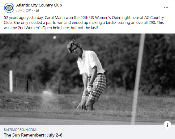 ATLANTIC CITY COUNTRY CLUB — Social Media Copy