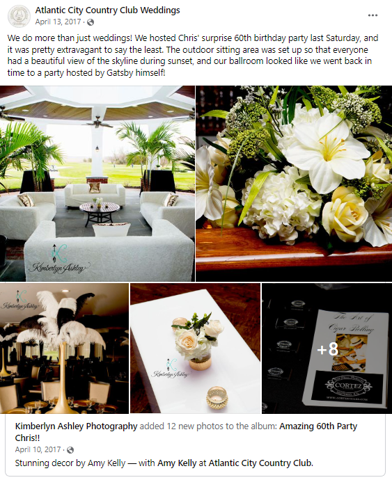 ATLANTIC CITY COUNTRY CLUB — Social Media Copy