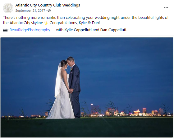 ATLANTIC CITY COUNTRY CLUB — Social Media Copy