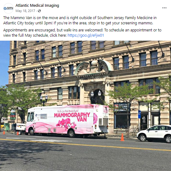 ATLANTIC MEDICAL IMAGING — Social Media Copy