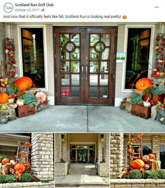 SCOTLAND RUN GOLF CLUB — Social Media Copy