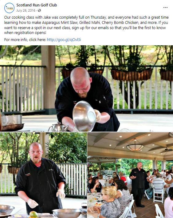 SCOTLAND RUN GOLF CLUB — Social Media Copy