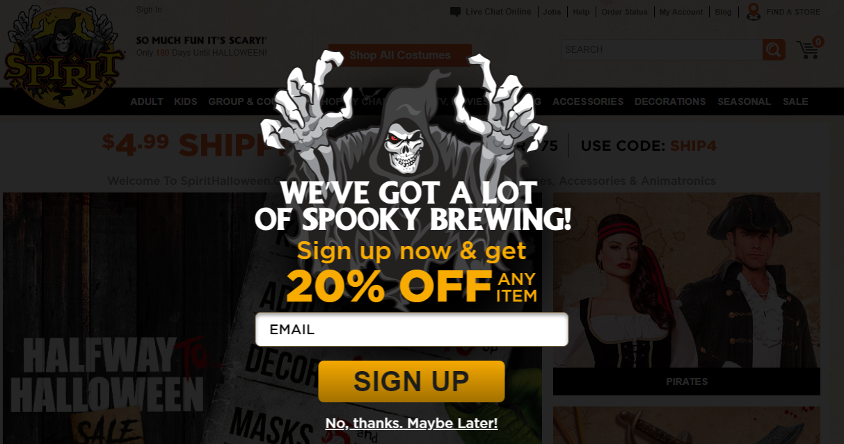 Email Signup Popup — Website Copy